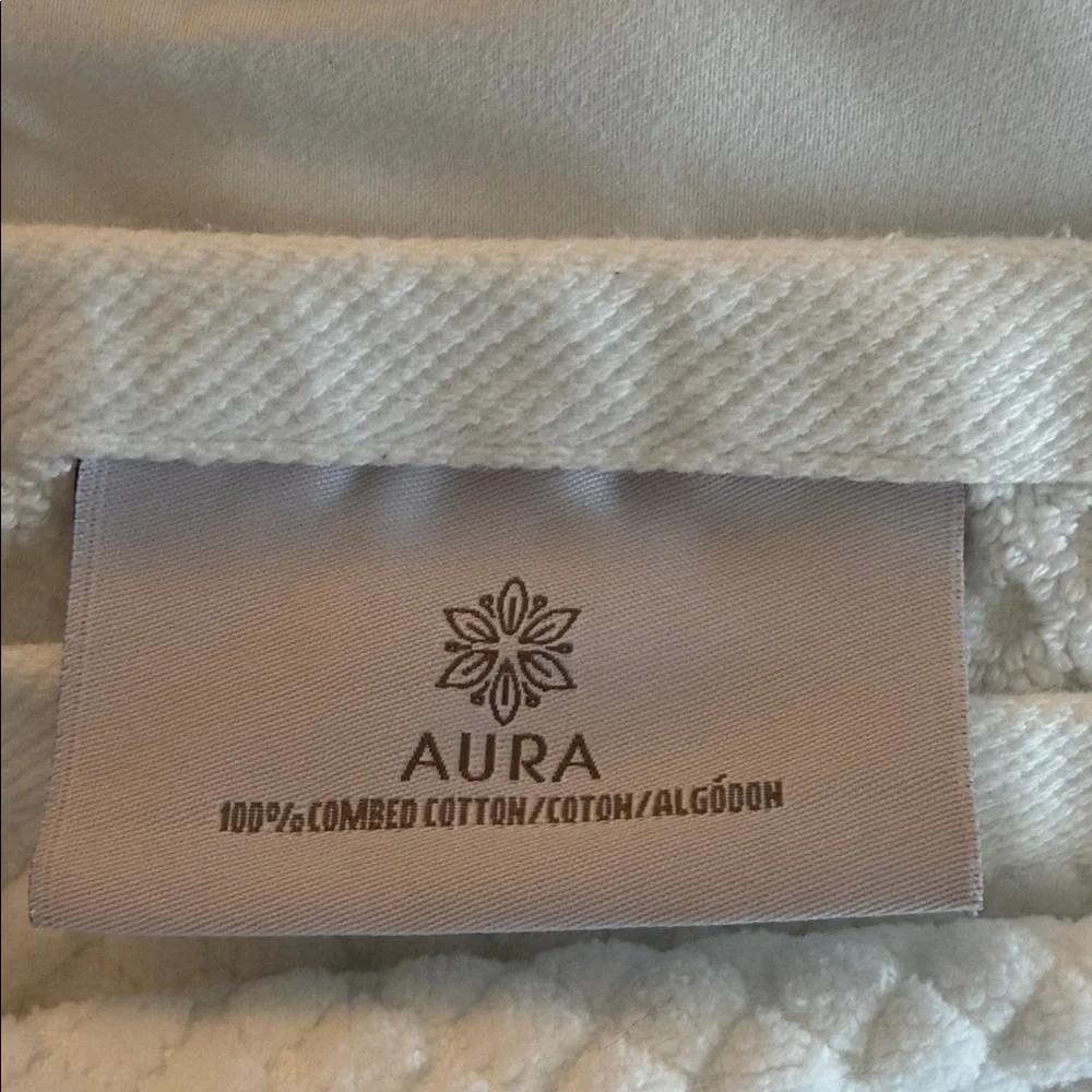 White and Pink Beach Towel